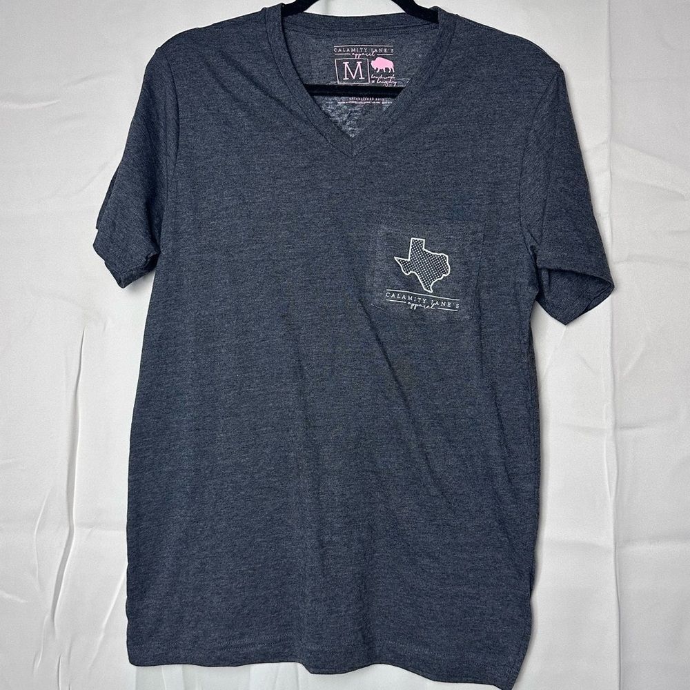 Calamity‎ Jane's Gray TEXAS T-Shirt